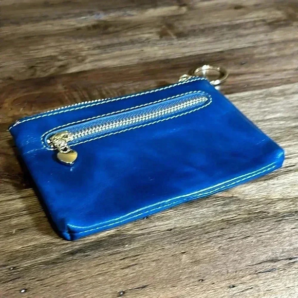 MDBM UK Maison de Beaute Marseilles LIMOGES Small Wallet Prussian Blue MSRP $49 - Picture 5 of 15